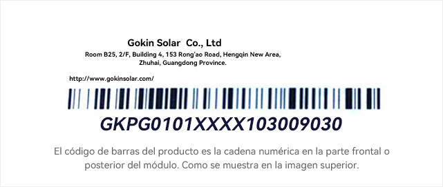 Verificación de autenticidad de módulos Gokin Solar