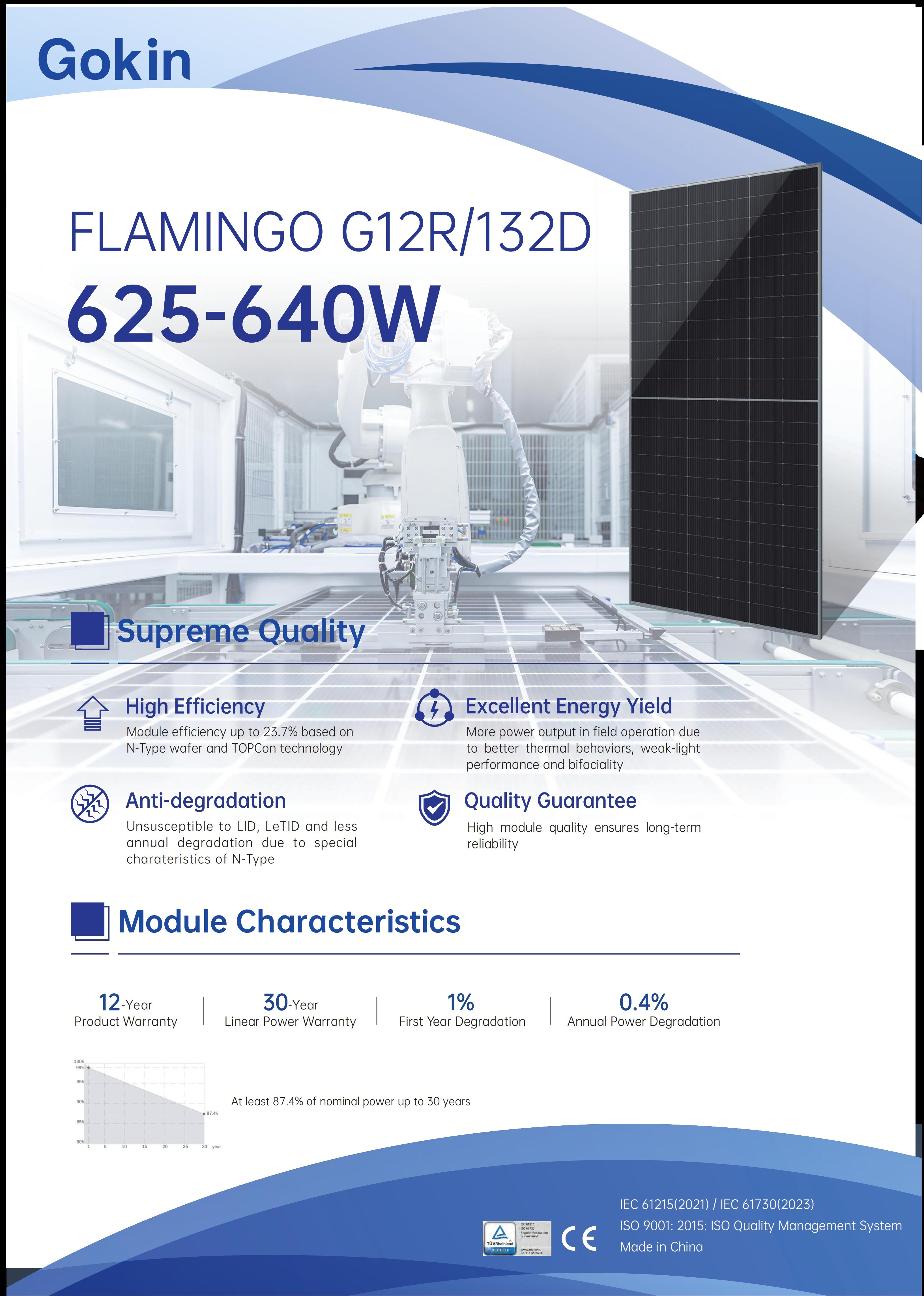 FLAMINGO G12R-132D 625-640W