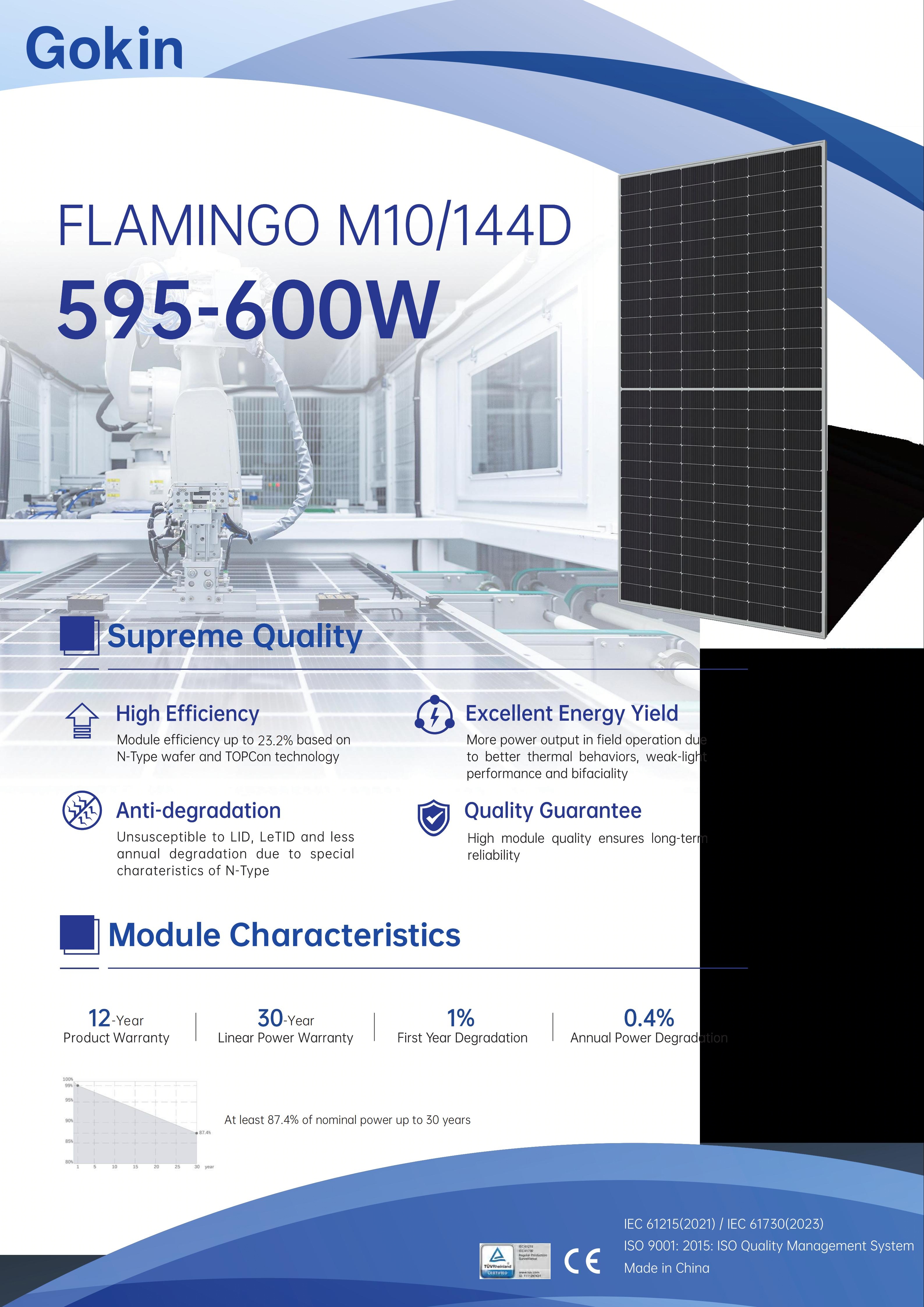 FLAMINGO M10-144D 595-600W